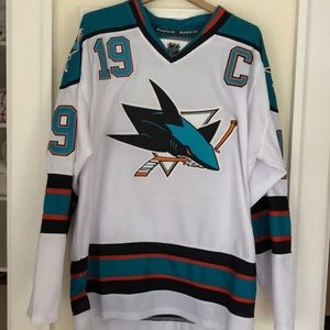 OFFICIAL NHL REEBOK SAN JOSE SHARKS JERSEY